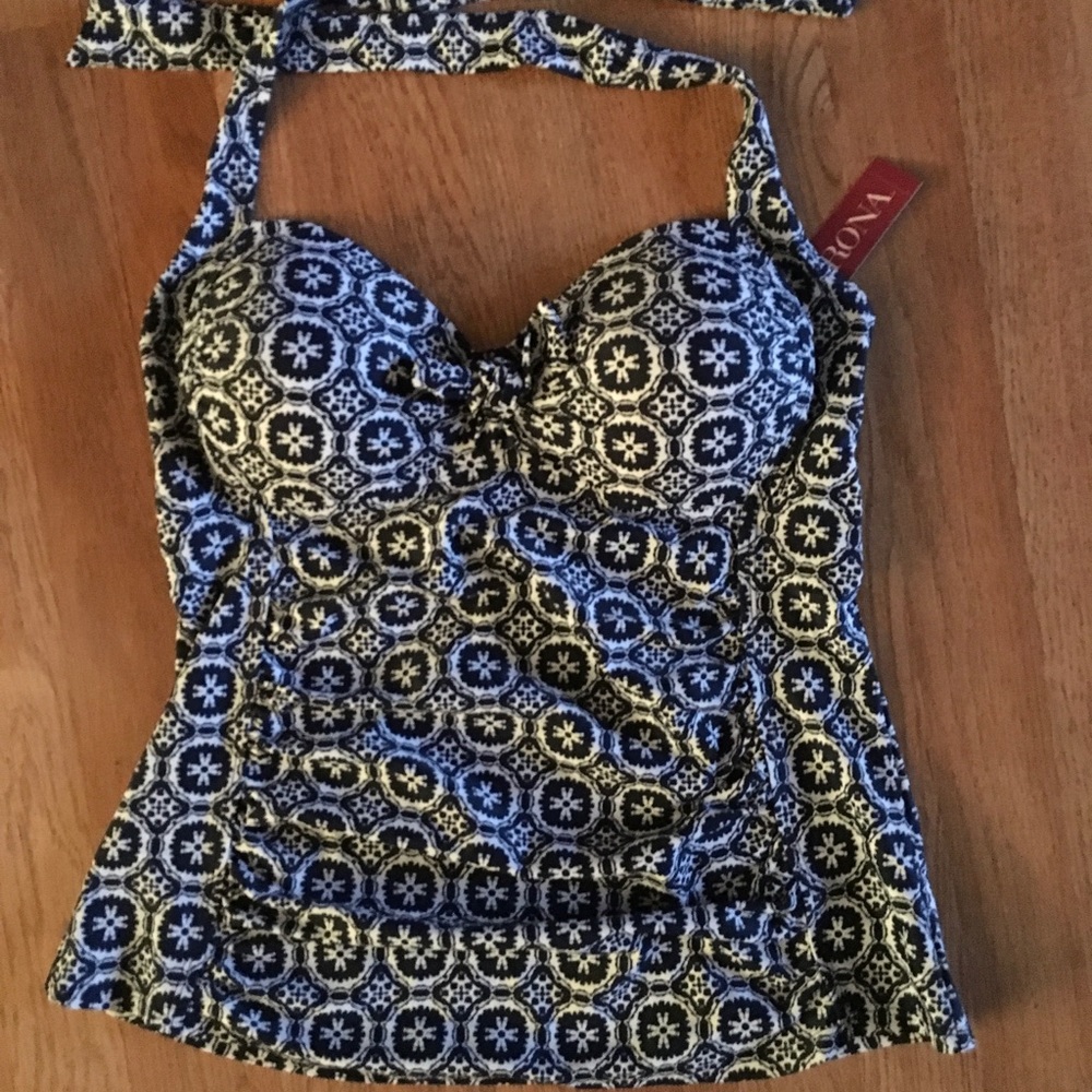 Women’s Shirred Halter Tankini top